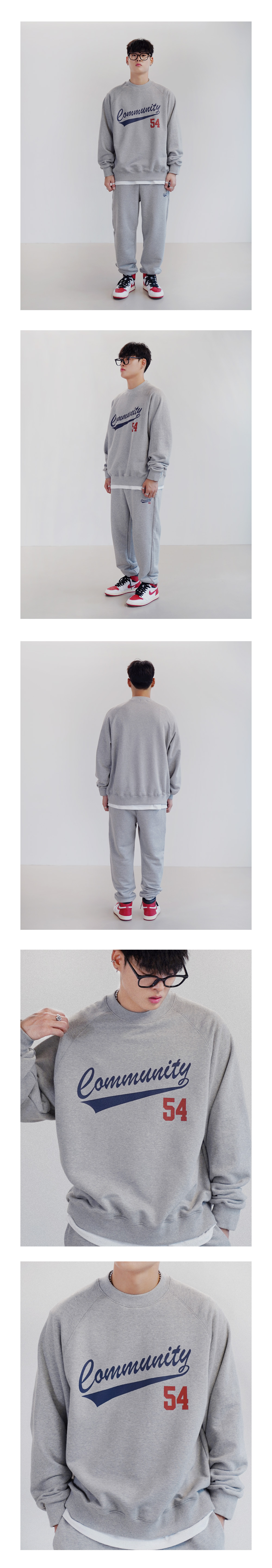 더마일(THEMILE) COMMUNITY 54  SWEAT MTM  [GREY]